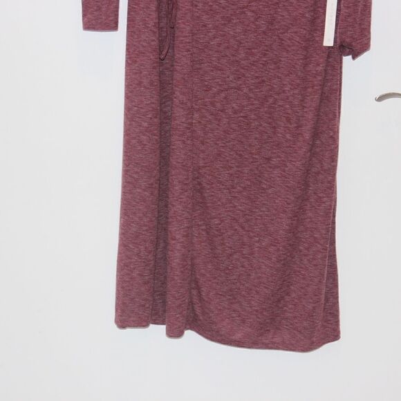 NEW Caslon Cozy knit Long Sleeve Wrap size Tie Midi Dress Women Size Small - Picture 7 of 13